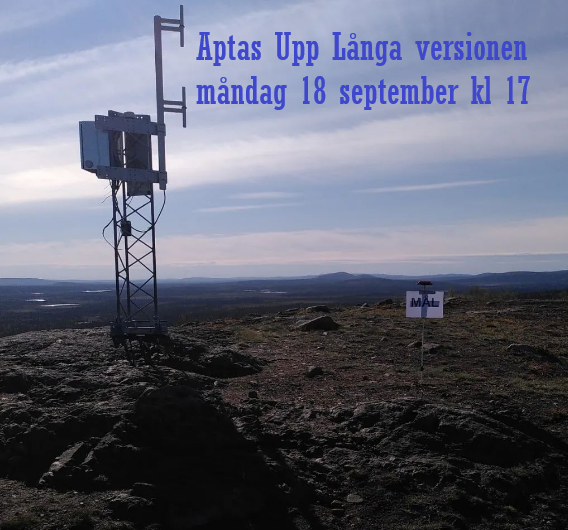 Aptas Upp Långa versionen flyttad till måndag 18 september kl. 17